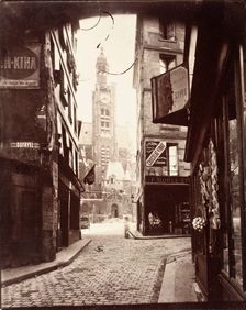 Rue De La Montagne Au Geneve, Printed 1920 circa. Creator: Eugene Atget