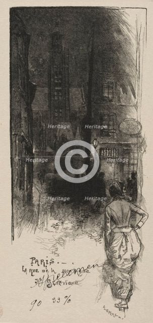 Rue de la Montagne, St. Geneviève. Creator: Auguste Louis Lepère (French, 1849-1918).
