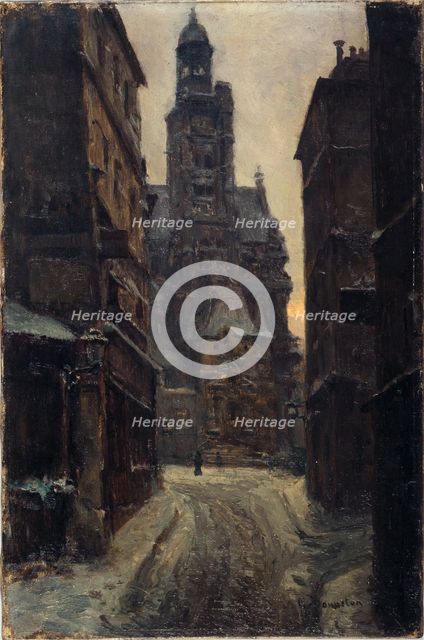 Rue de la Montagne-Saint-Geneviève, c1900. Creator: Germain Eugene Bonneton.