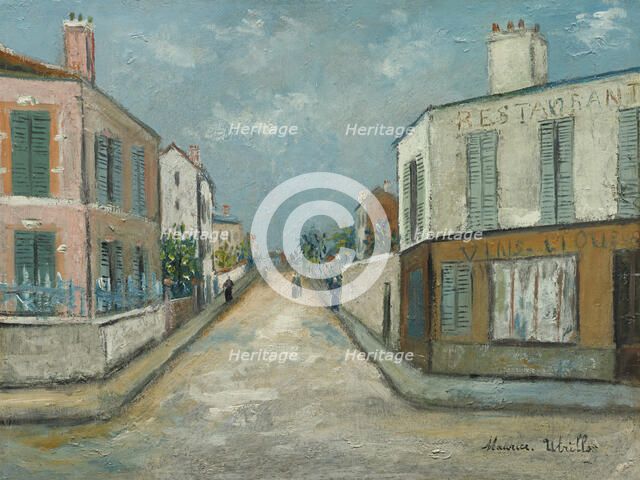 Rue de la Banlieue, 1912-1914. Creator: Maurice Utrillo.