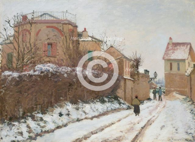 Rue de la Citadelle, Pontoise, 1873. Creator: Pissarro, Camille (1830-1903).