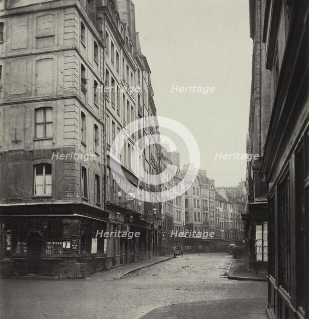 Rue de la Ferronnerie, c. 1865. Creator: Charles Marville (French, 1816-1879).