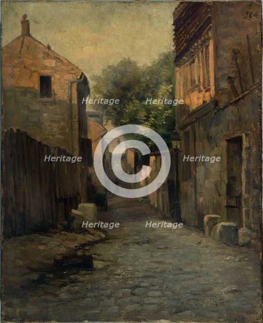 Rue de la Fontaine-à-Mulard (Place de Rungis), c1900. Creator: Germain Eugene Bonneton.