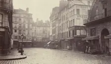 Rue de la Lingerie, de la rue Berger, 1860s-70s. Creator: Charles Marville