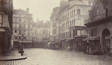 Rue de la Lingerie, de la rue Berger, 1860s-70s. Creator: Charles Marville