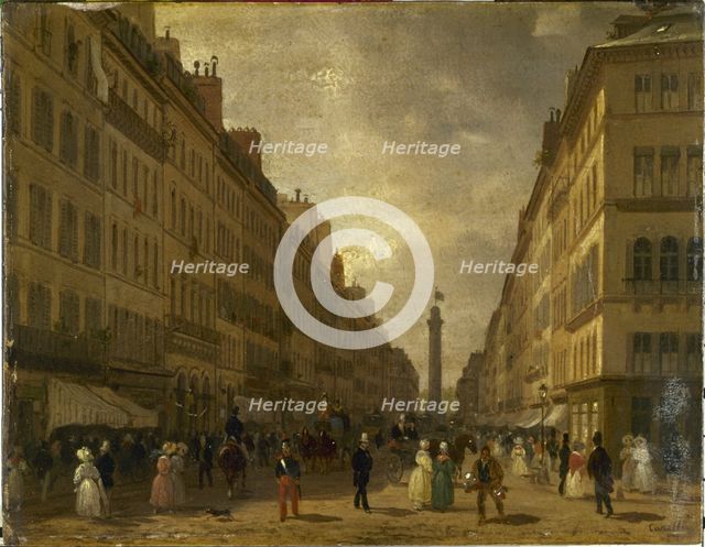 Rue de la Paix, c1829. Creator: Giuseppe Canella.