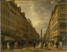 Rue de la Paix, c1829. Creator: Giuseppe Canella
