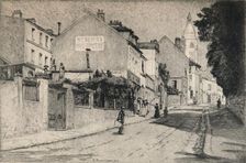 Rue de l'Abreuvoir, Montmartre 1915. Artist: Emile Rousseau