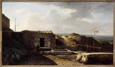 Rue de L'Aubreuvoir, Montmartre, around 1840. Creator: Unknown