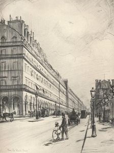 Rue de Rivoli 1915. Artist: Frank Milton Armington