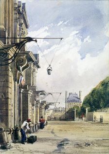 Rue de Rivoli, near the Tuileries, Paris 1831 Artist: William Callow