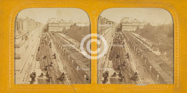 Rue de Rivoli, Paris, 1860s. Creator: Adolphe Block.