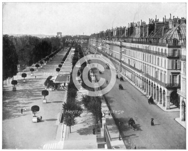 Rue de Rivoli, Paris, late 19th century. Artist: John L Stoddard