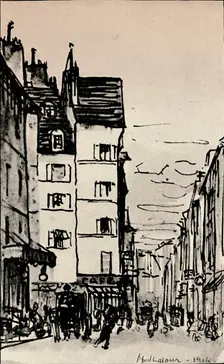 Rue de Seine 1915. Artist: Alfred Latour