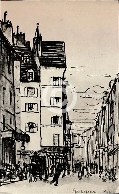 'Rue de Seine', 1915. Artist: Alfred Latour.