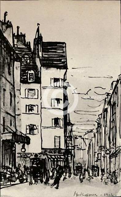 'Rue de Seine', 1915. Artist: Alfred Latour.
