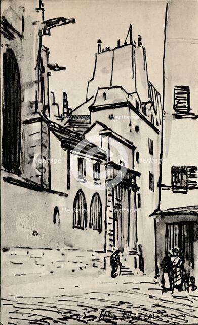 'Rue des Barres', 1915. Artist: Alfred Latour.
