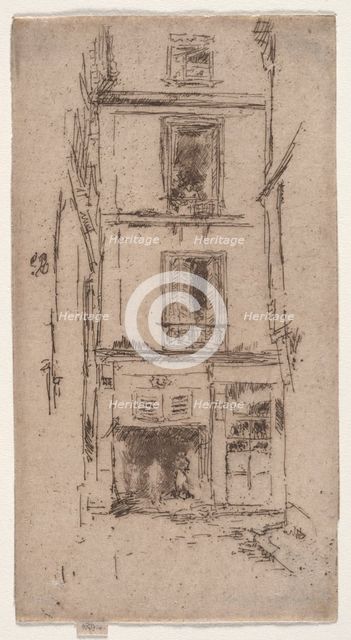 Rue des Bons Enfants, Tours. Creator: James McNeill Whistler (American, 1834-1903).