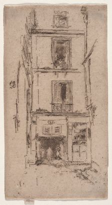 Rue des Bons Enfants, Tours. Creator: James McNeill Whistler (American, 1834-1903)