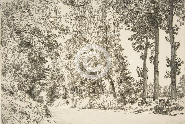 Rue des Bruyères, à Sèvres, 1868. Creator: Felix Bracquemond.