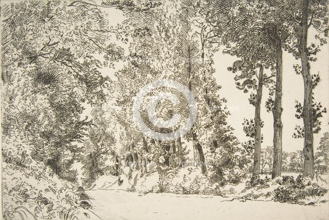 Rue des Bruyères, à Sèvres, 1868. Creator: Felix Bracquemond.