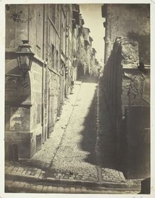 Rue des Grands Carmes, Vue prise de la Rue Ste. Marthe, 1862. Creator: Albert Terris