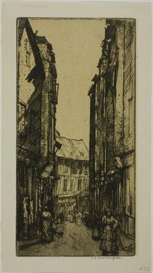 Rue des Halles, Vannes, Brittany, 1906. Creator: Donald Shaw MacLaughlan