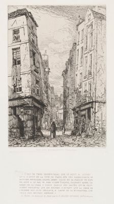 Rue des Marmousets (Old Paris), 1862. Creator: Maxime Lalanne (French, 1827-1886); A Cadart & F. Chevalier, rue Richelieu, 66 Paris