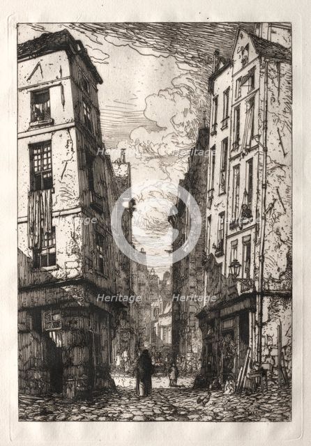Rue des Marmousets. Creator: Maxime Lalanne (French, 1827-1886).