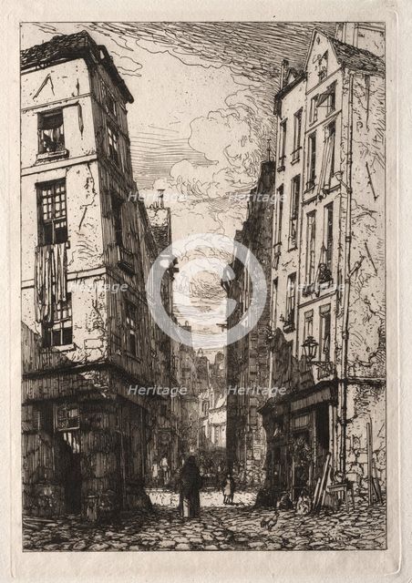 Rue des Marmousets. Creator: Maxime Lalanne (French, 1827-1886).