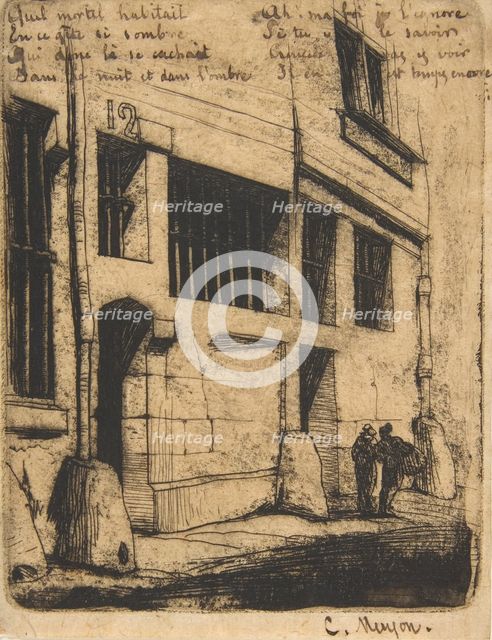 Rue des Mauvais Garçons, Paris, 1854. Creator: Charles Meryon.