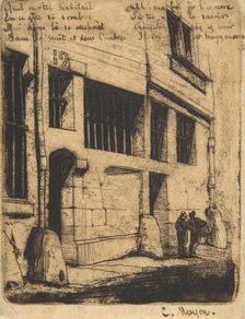 Rue des Mauvais Garçons, Paris, 1854. Creator: Charles Meryon