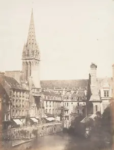 Rue des Petits Murs, Caen, 1852-54. Creator: Edmond Bacot