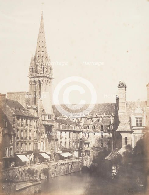 Rue des Petits Murs, Caen, 1852-54. Creator: Edmond Bacot.
