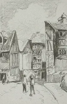 Rue Eugène-Duthuit, à Rouen, 1896. Creator: Camille Pissarro