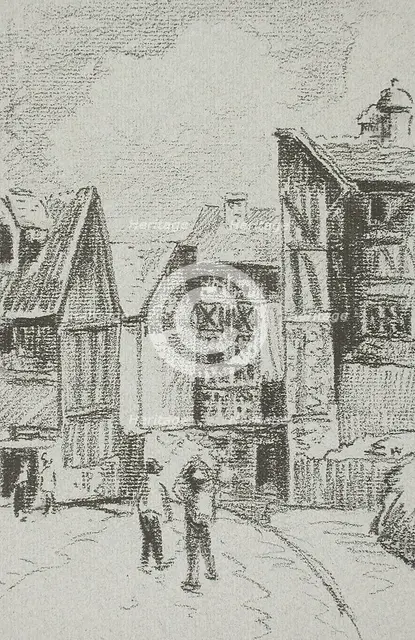 Rue Eugène-Duthuit, à Rouen, 1896. Creator: Camille Pissarro.