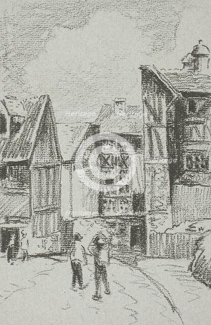 Rue Eugène-Duthuit, à Rouen, 1896. Creator: Camille Pissarro.