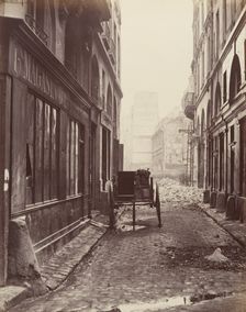Rue Estienne, de la rue Boucher, 1862-65. Creator: Charles Marville