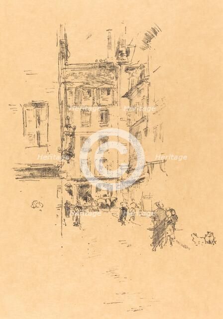 Rue Furstenburg, 1894. Creator: James Abbott McNeill Whistler.