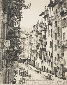 Rue Gubernatis, Nice, 1920-1935. Creator: Frederick Marriott