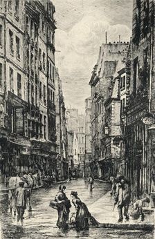 Rue Galande 1915. Artist: Lucien Gautier