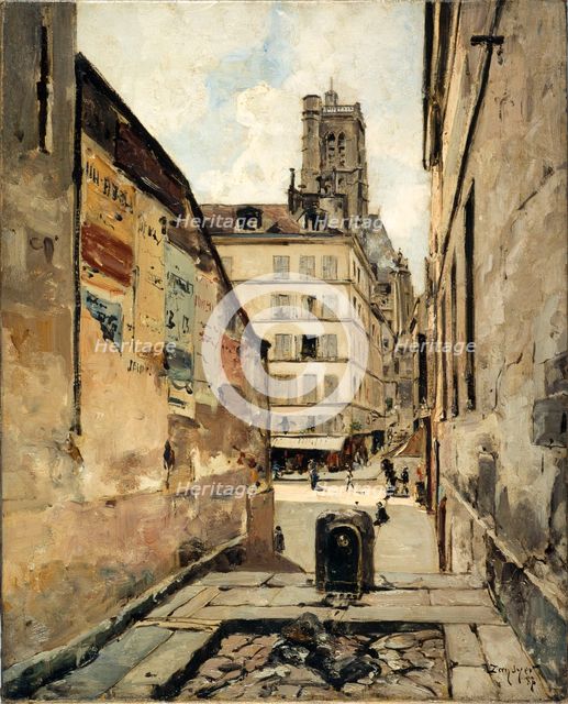 Rue Grenier-sur-l'Eau, 1886. Creator: Emmanuel Lansyer.