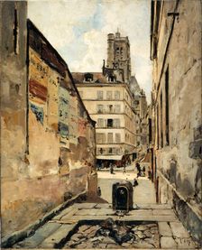 Rue Grenier-sur-l'Eau, 1886. Creator: Emmanuel Lansyer