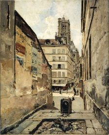 Rue Grenier-sur-l'Eau, 1886. Creator: Emmanuel Lansyer