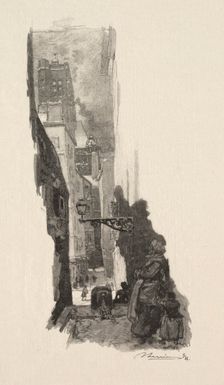 Rue Grenier sur lEau. Creator: Auguste Louis Lepère (French, 1849-1918)