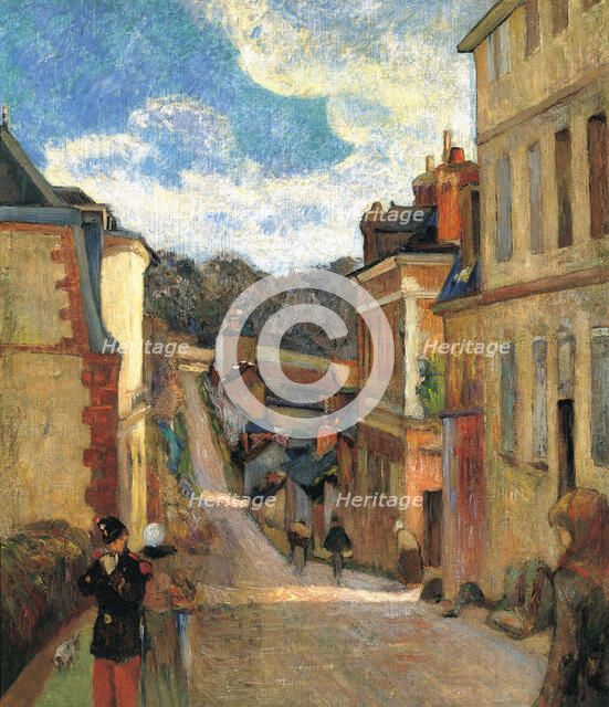 Rue Jouvenet in Rouen, 1884. Artist: Gauguin, Paul Eugéne Henri (1848-1903)
