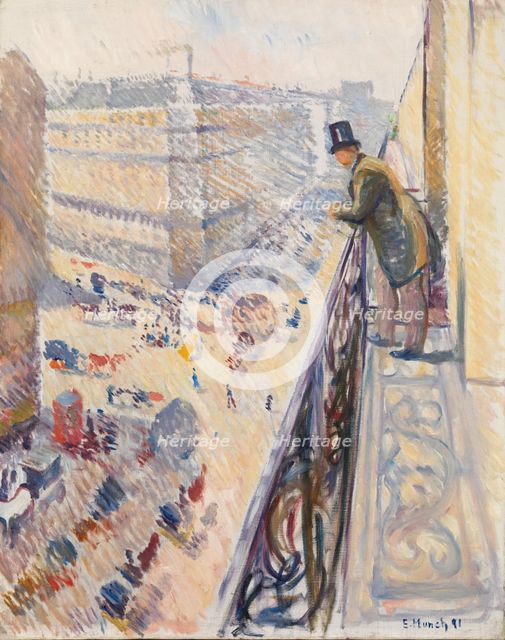 Rue Lafayette, 1891. Creator: Edvard Munch.