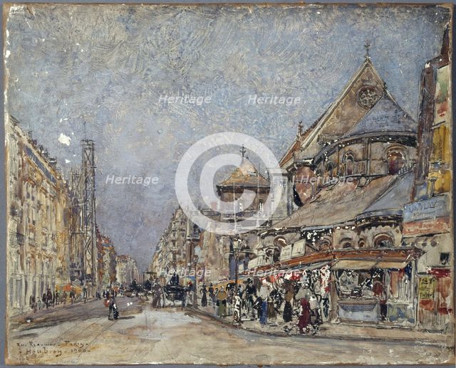 Rue Reaumur and the apse of Saint-Martin-des-Champs church, 1900. Creator: Frederic Houbron.