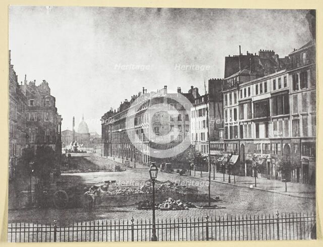 Rue Royale et Restes des Barricades de 1848, 1848, printed 1965. Creator: Hippolyte Bayard.