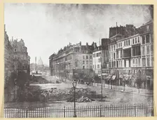 Rue Royale et Restes des Barricades de 1848, 1848, printed 1965. Creator: Hippolyte Bayard